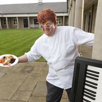 Chef Ian King getting ready for Elton John’s concert at the Great Yorkshire Showground next month