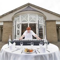 Chef Ian King getting ready for Elton John’s concert at the Great Yorkshire Showground next month