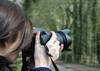 Snapping the Snapper..... Amateur photographer Eliza Mallender of Stamford Bridge capturing a woodland scene