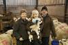 James and Diane Stenton and daughter Hannah, with some of their prize winning Blue Faced Leicester sheep, which are featured in the first episode of the 2013 Great Yorkshire Show video series