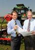 Show Director Bill Cowling and Chief Executive Nigel Pulling as work continues improving car parks for the Great Yorkshire Show