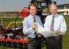 Show Director Bill Cowling and Chief Executive Nigel Pulling as work continues improving car parks for the Great Yorkshire Show