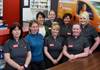 L-R Kathleen McElhinney Practice Manager Gina Evans Ying Chan Claire Dutton far back Jenny Whitehead Susan Robinson Emily Harding Joy Davitt