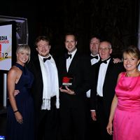 AWE receiving CEDIA Award for Best Training Initiative 2012