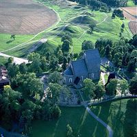 Kungshögarna och Gamla Uppsala kyrka
