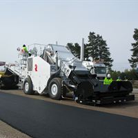 NCC Green Asphalt på rv 50. Foto: NCC