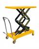 Mobile double scissor lift table