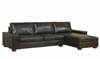 Benson Brown Leather Corner Sofa