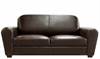 Paris 3 Seater Brown Leather Sofa