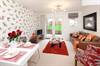 The living area of a two-bedroom show home at Dee Park in Reading where two and three-bedroom houses are available priced from £179,950