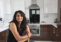 Nirupa Gardner in her new apartment at Brenley Park in Mitcham where one and two bedroom apartments are available at prices from £159,995. Contact 0208 648 5181.