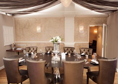 The Laurent-Perrier private dining area designed by Alexander James Interiors