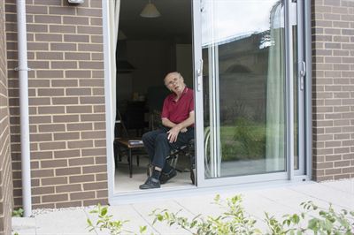 Tony Duffy in his new adapted home from Affinity Sutton