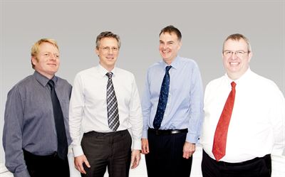 Thomasons L-R Fraser Robb Rob Barnes Paul Jarvis and David Manion