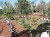 Site of new hall marked out by Fortrose and Mulanje pupils June 2012