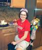 Kennedy, celebrating her 