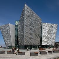 Townscape CT Blocks protecting the Belfast Titanic Centre