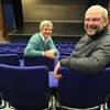 Richard Hall (left) from the Lincoln Film Society and Bev Bamber, Head of Conferencing and Events at BG, inside Bishop Greaves Theatre - soon to become The Venue