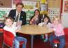 MP Danny Alexander celebrating World School Milk Day with children and staff from Drakies Primary School in Inverness