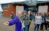 Students visiting BGU at an open day