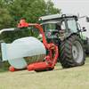 Round bale wrapper