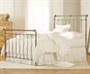 Iron and Brass Sleigh Bed
