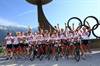 Tirol Cycle Team at the top of the Bergisel Stadium Innsbruck c Tir - Copy