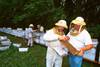 Inspecting honey bee colonies