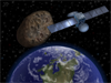 asteroid passing - artists impression