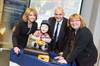 Jane Asher meeting KASPAR with Professor Quintin McKellar and Professor Kerstin Dautenhahn