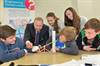 David Edwards helping children with their smallpeice project
