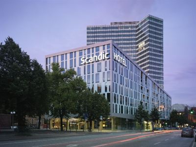 Scandic Hamburg Emporio- outside view- facade- mai