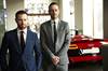 Hugh Fletcher of Audi UK and Andy Jones of Salmon