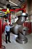Alan Robinson with 24-inch Severn Glocon valve