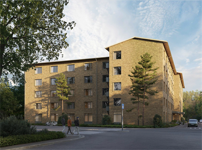 Visionsbild skapad av arkitektbyrån Scott Rasmusson Källander (SR-K)