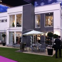 Götenehus visningshus på Ideal Home Show i London.