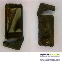 iPhone damage after fireplace incident