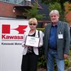 Grass receives 10 year award from Kawasaki