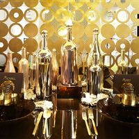 DESIGNLUSH: the tablein its GOLDLUSH pavilion
