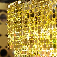 DESGNLUSH Gold Paillette Chandleier