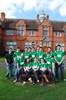 Harper Ireland students outside the main building on campus