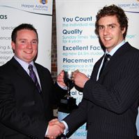 Cormac Flaherty presents Chairman's Cup to Niall Morrow
