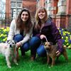 Sam Lester with Sadie and Megan Ball with Titch