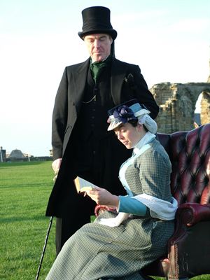 Undertaker and storyteller at Whitby Abbey