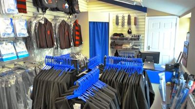 The interior of the new Giggleswick school shop