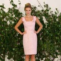 Peony tweed cap sleeve sheath