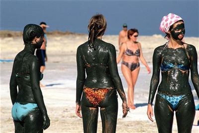 Girls in mud