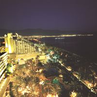 Light at night in Eilat