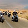Israel Harley Davidson Riders Club in the Dead Sea. Photo by Ilan Mizrachi