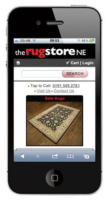 Rugstorene Mobile Website